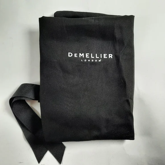 DeMellier Midi Venice Lizard Effect Crossbody Handbag Cowhide Black Converible